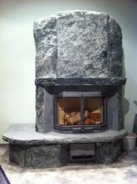 Печь-камин Скала с лавочкой Т10219, Туликиви